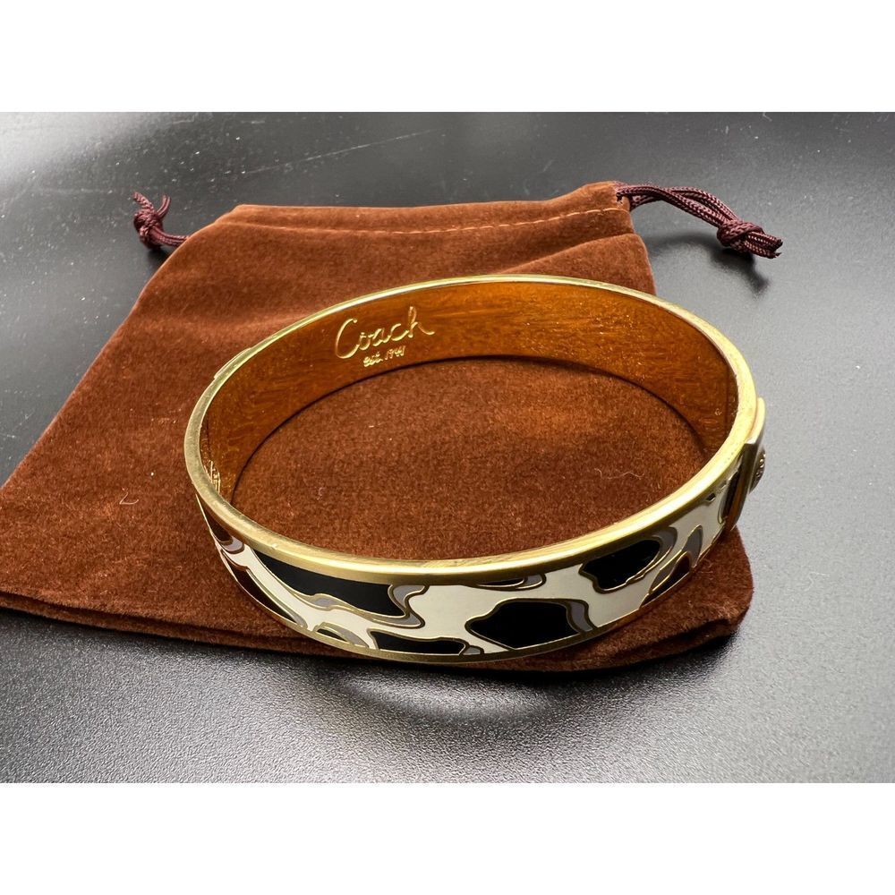 Coach Animal Print Bangle Bracelet - Picture 5 of 7